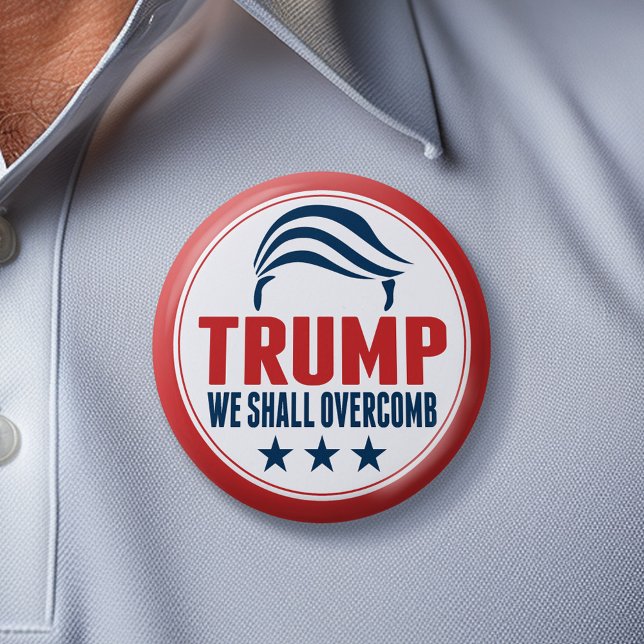 Funny Donald Trump - Wir werden überwinden Button (Trump 2024 Button)