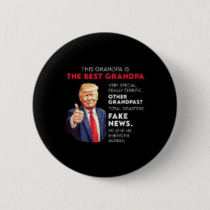 Funny Donald Trump zitiert konservativen Opa Button