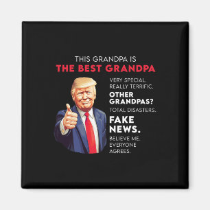 Funny Donald Trump zitiert konservativen Opa Magnet