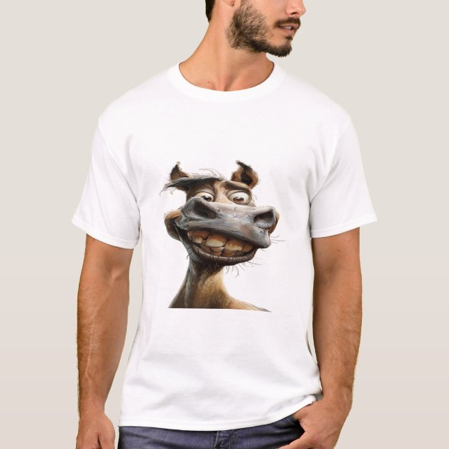 Funny donkey Art Design T-Shirt (Vorderseite)