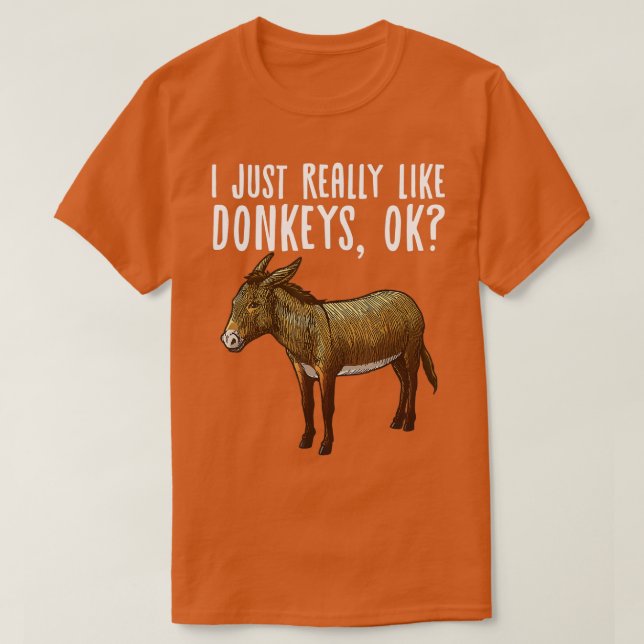 Funny Donkey Design für Männer Frauen Mule Animal  T-Shirt (Design vorne)