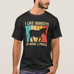 Funny Donkey für Männer Frauen Mule Pferde Tiere T-Shirt