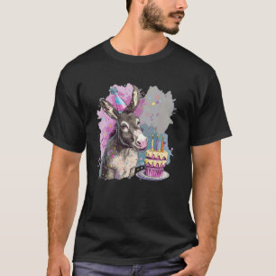 Funny Donkey Geburtstagskostüm für Pferde und Kuch T-Shirt