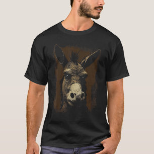 Funny Donkey Gesichtsgeschenke für Esel Liebhaber  T-Shirt