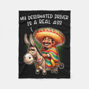 Funny Donkey mein designter Fahrer ist ein echtes Fleecedecke