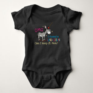 Funny Donkey Unicorn Baby Strampler
