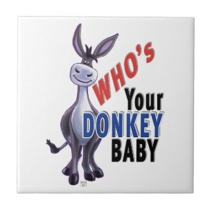 Funny Donkey, wer ist dein Donkey Baby? Fliese