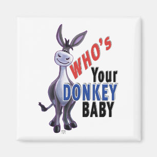 Funny Donkey, wer ist dein Donkey Baby? Magnet