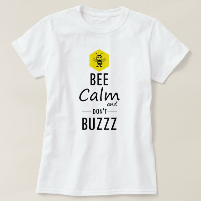 Funny "Don't Buzzz" Bee T-Shirt (Design vorne)