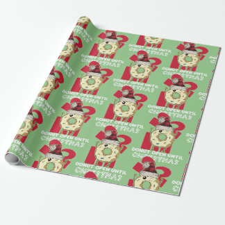 Funny Don't Open bis Weihnachten Donut Geschenkpapier