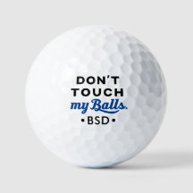 Funny Don't Touch meine Balls Mit Monogramm Golfge