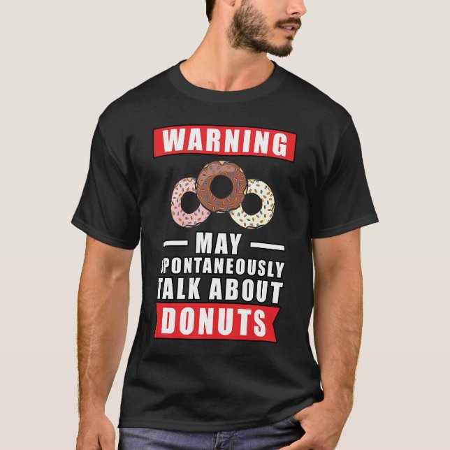 Funny Donut Design T-Shirt (Vorderseite)