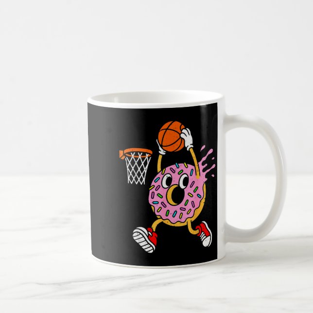 Funny Donut Dunking Basketball Doughnut Food Champ Kaffeetasse (Rechts)