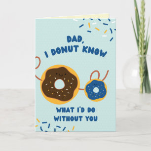 Funny Donut Father's Day Card Karte