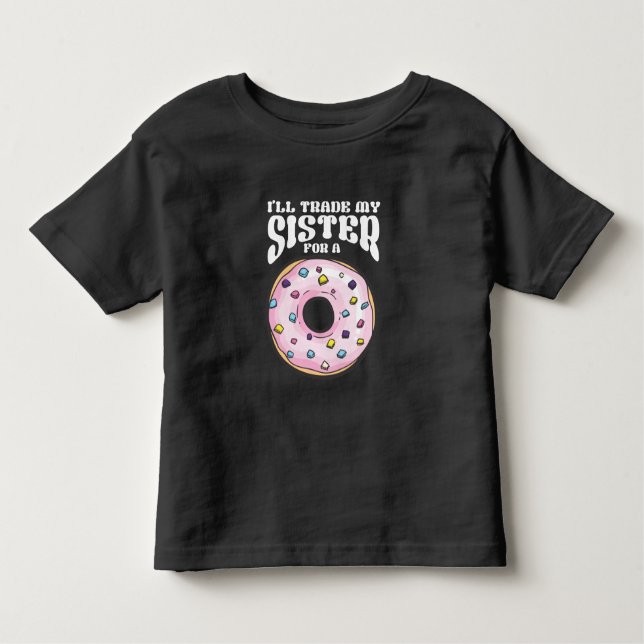 Funny Donut liebend Son Brother Feinschmecker Kleinkind T-shirt (Vorderseite)