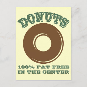 Funny Donut Postcard Postkarte
