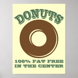 Funny Donut Poster