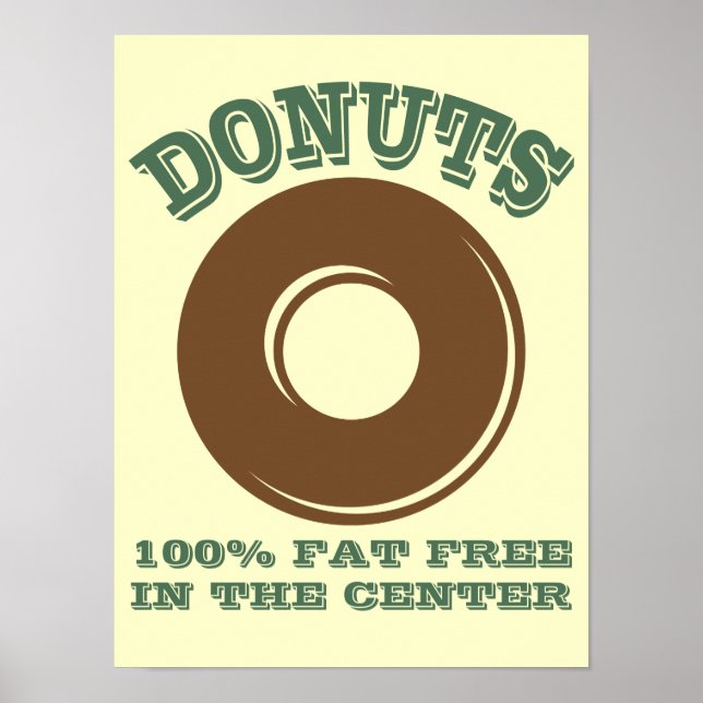 Funny Donut Poster (Vorne)