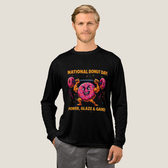 Funny Donut T - Shirt - Sweet, Colorful & Totally  (Volle Vorderseite)