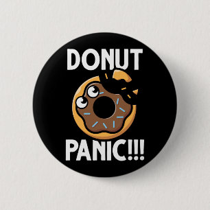 Funny Donut Zitat Food Spaß Button