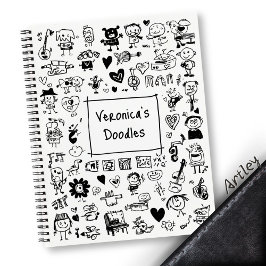 Funny Doodle Art Individuelle Name Artist Sketchbo Notizbuch