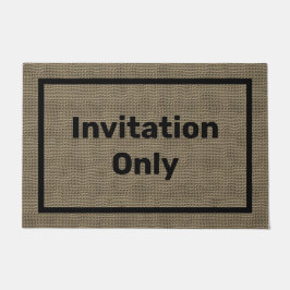 Funny Doormat | Einladung nur Türmatte