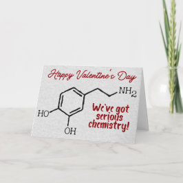 Funny Dopamin Chemie Glitzer Valentine Card Karte