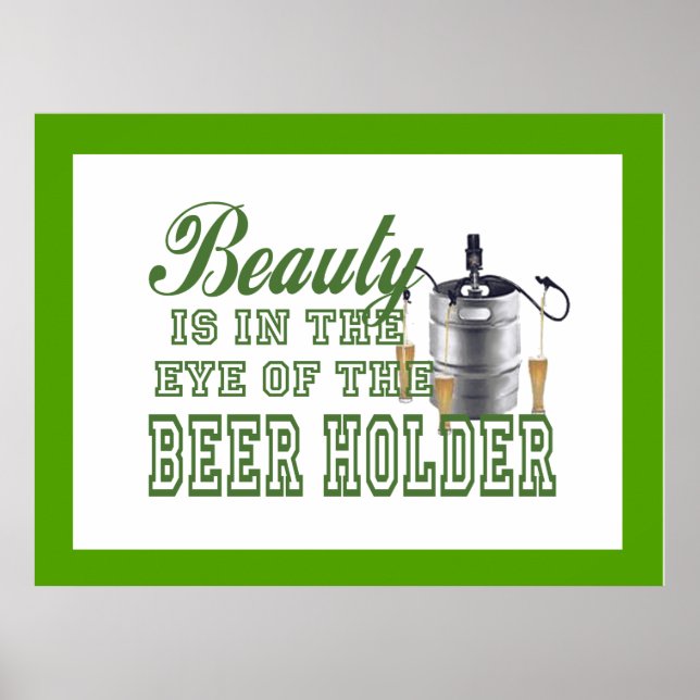 Funny Dorm Man Cave Bachelor Pad Beer Lover Poster (Vorne)