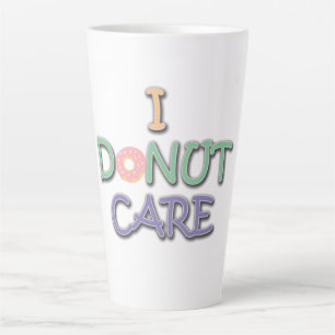 Funny Doughnut Pun Typografy Design ist mir egal Milchtasse