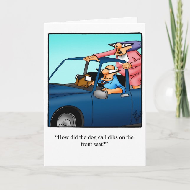 Funny Downer Glückwunschkarte Karte (Vorderseite)