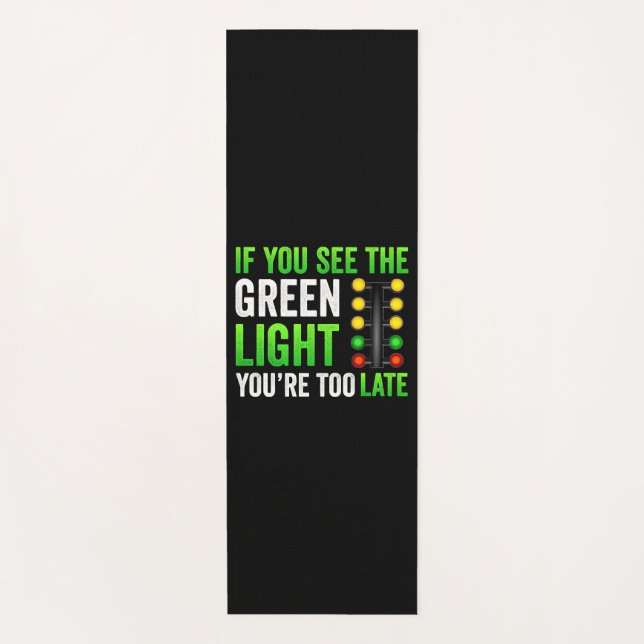 Funny Drag Racing Weihnachtsbaum Drag Racer Yogamatte (Vorderseite)