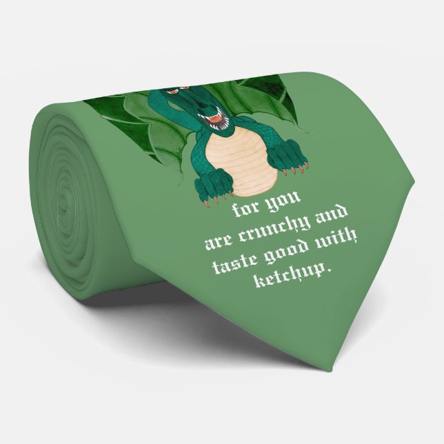 Funny Dragon Krawatte (Gerollt)