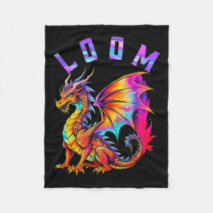 Funny Dragon Loom Lovers für Männer Frauen stellen Fleecedecke