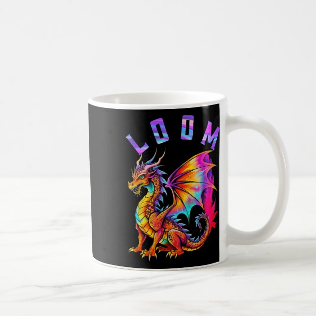 Funny Dragon Loom Lovers für Männer Frauen stellen Kaffeetasse (Rechts)