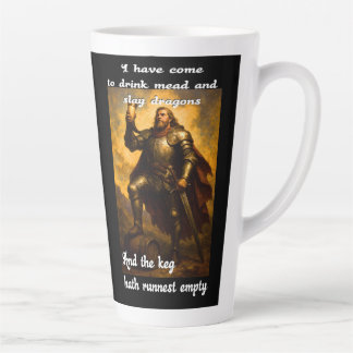 Funny Dragon slayer meker drinker Spaß Fantasy Art Milchtasse