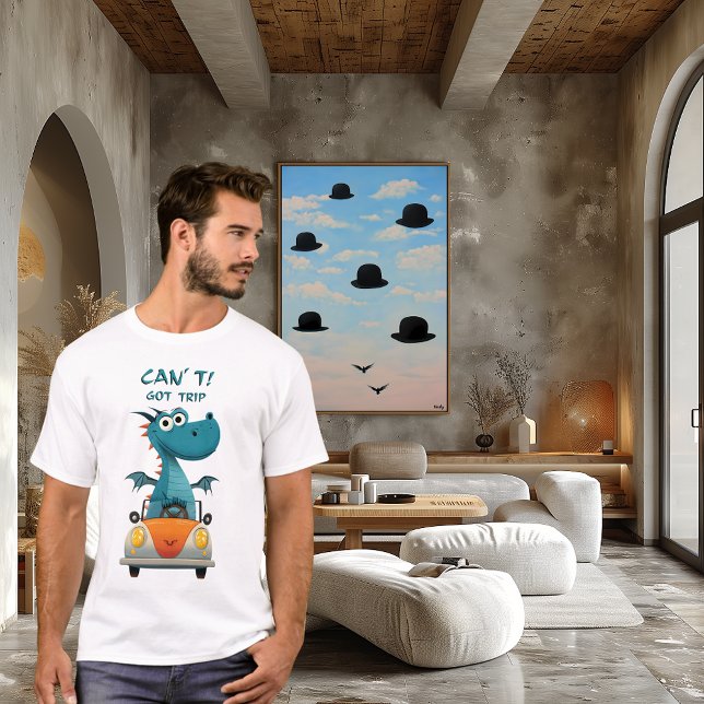 Funny Dragon Tour | Kann nicht. Got. | Reise- T-Shirt (Von Creator hochgeladen)