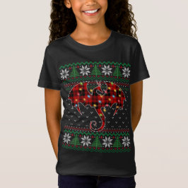 Funny Dragon Ugly Sweater Christmas Lights Dragon T-Shirt