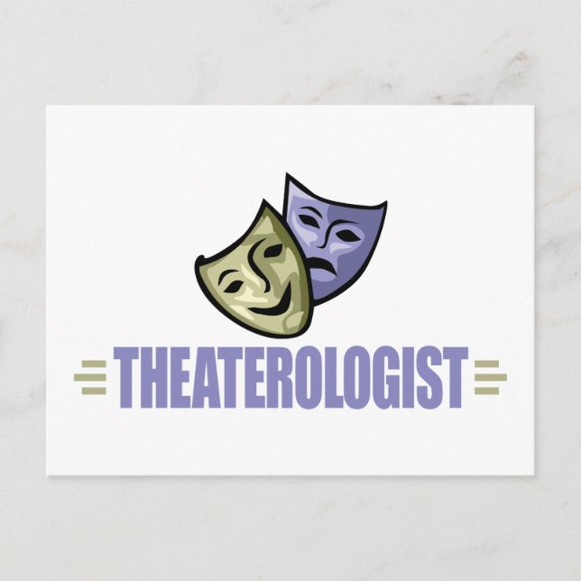 Funny Drama Theater Postkarte (Vorderseite)