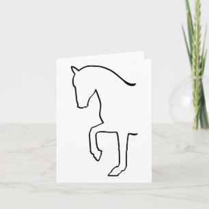 Funny Dressage Reitpferd Geschenk für Wom Karte