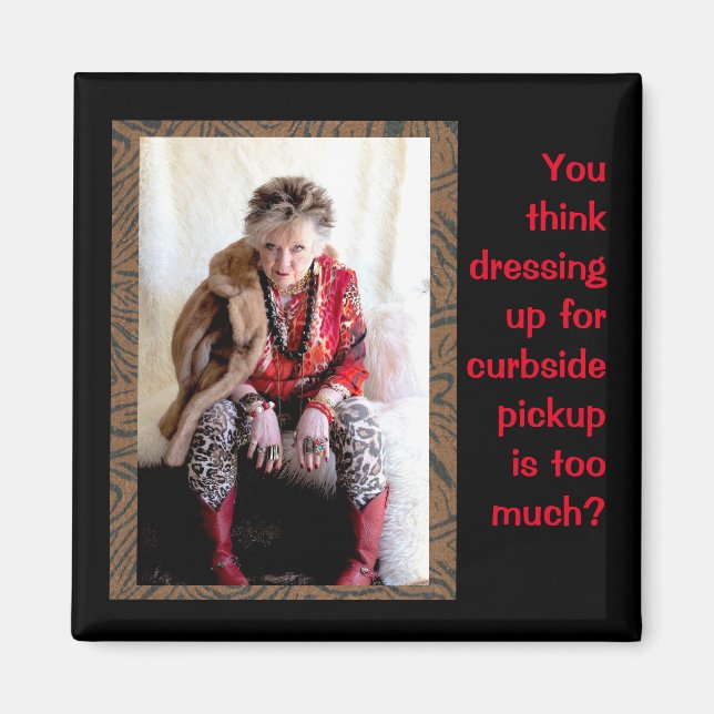 Funny Dressing Up für Curbside Lieferwagen Magnet (Vorne)