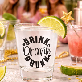 Funny Drink getrunken Betrunken Schnapsglas