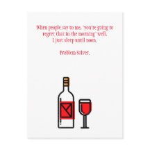 Funny Drink Hangover Postkarte