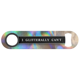 Funny Drink Joke Imitate Holographic Monogram Name Speed Flaschenöffner