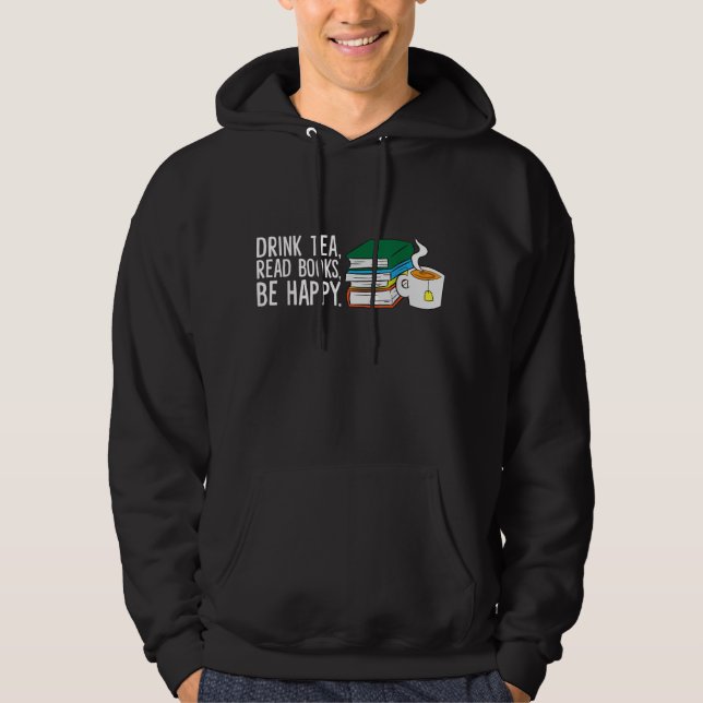 Funny Drink Tee Lesen Bücher glücklich Tee und Büc (Vorderseite)