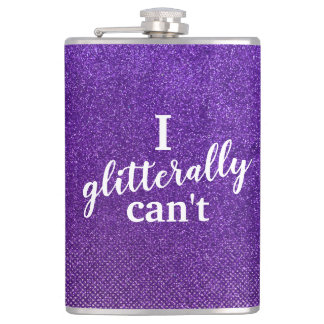 Funny Drinking Quotes Glitzer Sparkle Glam Stilvol Flachmann