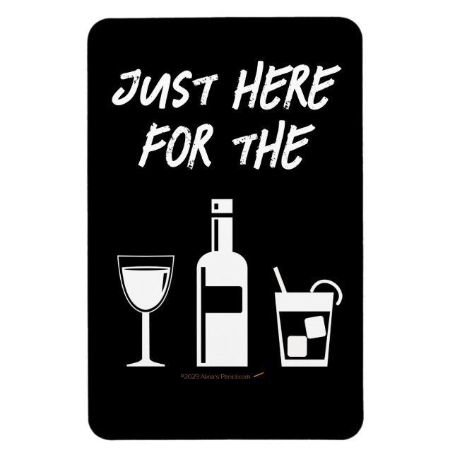 Funny Drinks Cruise Ship Stateroom Door Marker Magnet (Vertikal)