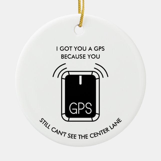 Funny Driving or bowling, Sarcastic gift Keramik Ornament (Vorne)