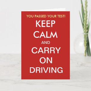 Funny Driving Test Pass Slogan Quote Add Caption Karte