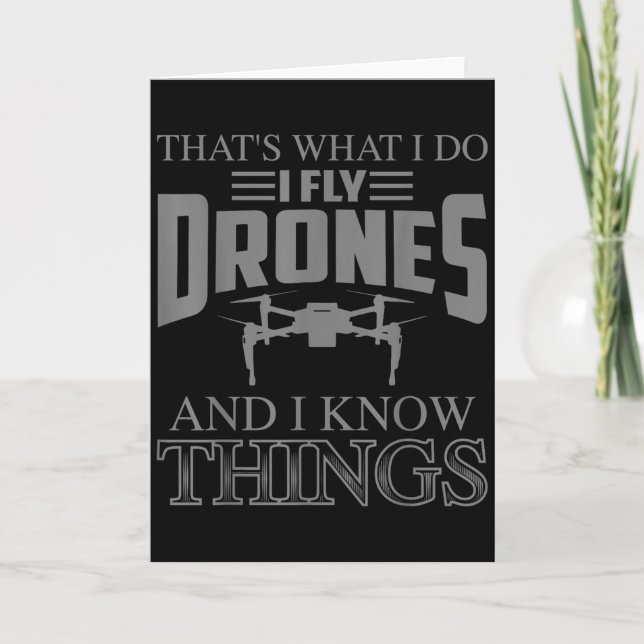 Funny Drone Art For Men Women Boys Drone Racing Dr Karte (Vorderseite)