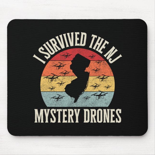 Funny Drone Lover I Survived The New Jersey Myster Mousepad (Vorne)
